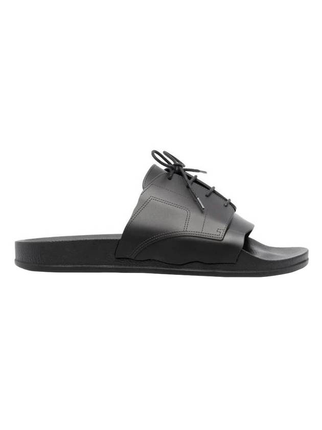 Men's Lace Up Pool Slippers Black - MAISON MARGIELA - BALAAN 1