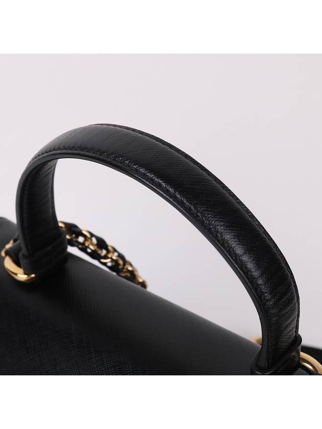 Ferragamo black gold top handle carry shoulder bag - SALVATORE FERRAGAMO - BALAAN 5