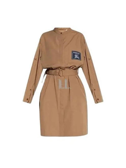 Prorsum Label Belt Shirt Midi Dress Beige - BURBERRY - BALAAN 2