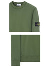 Wappen Patch Crew Neck Sweatshirt Green - STONE ISLAND - BALAAN 6