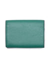 Logo Leather Half Wallet Green - MARNI - BALAAN 3