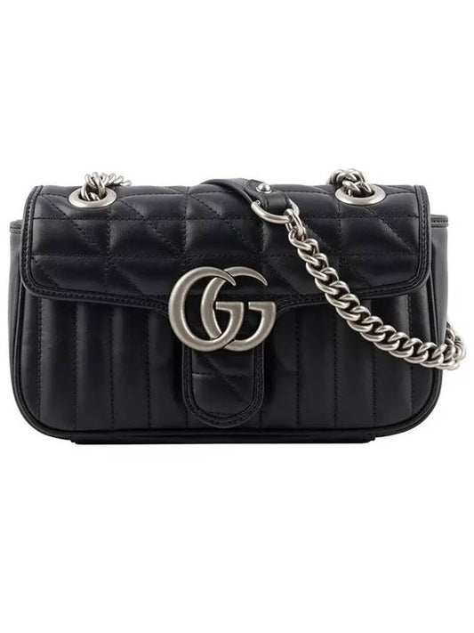 GG Marmont Mini Shoulder Bag Black - GUCCI - BALAAN 2