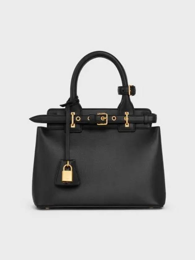 Teen Celine Conti Supple Calfskin Tote Bag Black - CELINE - BALAAN 2