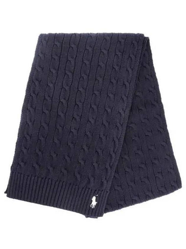 Muffler scarf cable knit WC0525 411 - POLO RALPH LAUREN - BALAAN 1