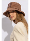 Logo Patch Bucket Hat Brown - FENDI - BALAAN 5