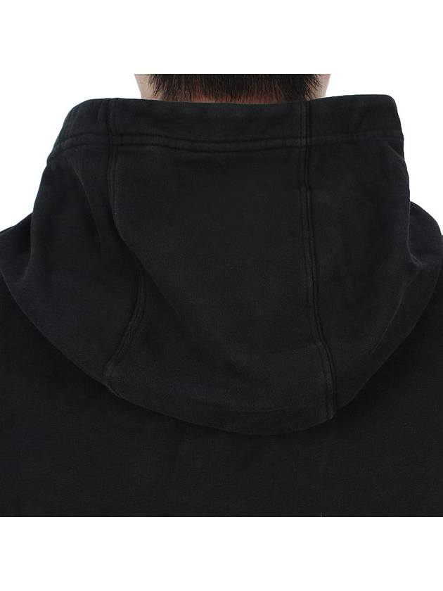 Garment Dyed Hoodie Black - STONE ISLAND - BALAAN 10