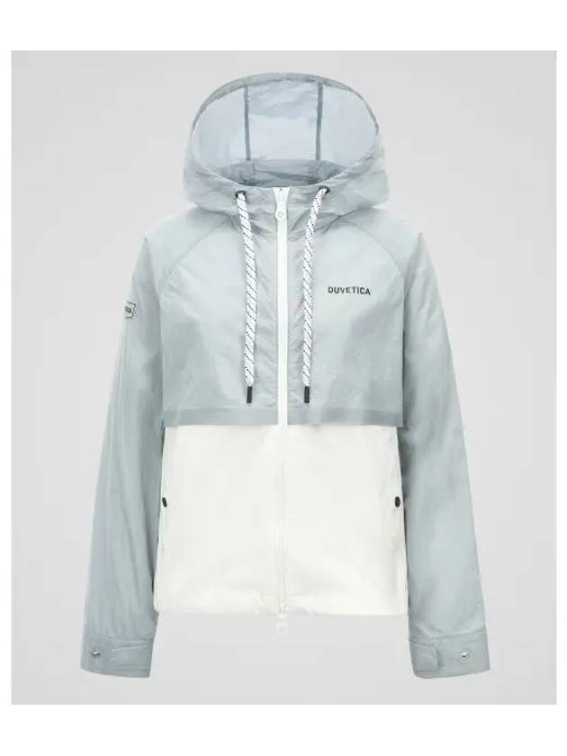 Saona light gray women s wind jacket - DUVETICA - BALAAN 1