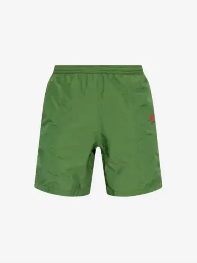 Heart Logo Swim Shorts Green - AMI - BALAAN 3