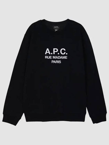 Apese Men s Rufus Logo Sweatshirt Black COEZ 270332 1061828 - A.P.C. - BALAAN 1