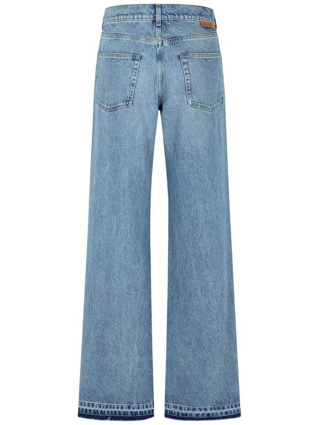 Stella McCartney Oversize Jeans In Light Blue Denim - STELLA MCCARTNEY - BALAAN 3