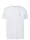 ORB Logo Cotton Short Sleeve T-Shirt White - VIVIENNE WESTWOOD - BALAAN 2