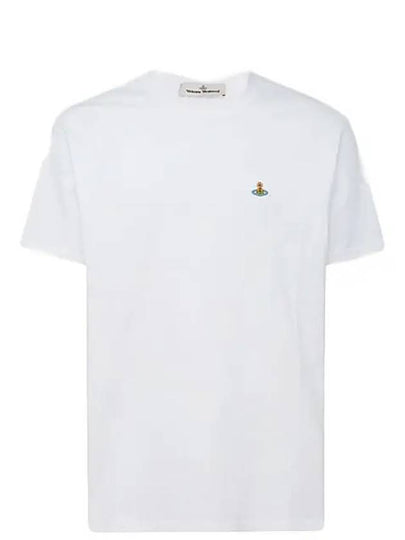 ORB Logo Cotton Short Sleeve T-Shirt White - VIVIENNE WESTWOOD - BALAAN 2