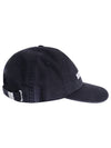 Embroidered Logo Cotton Gabardine Ball Cap Navy - BURBERRY - BALAAN 3