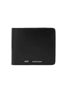 Logo Bifold Wallet Black - AMI - BALAAN 1