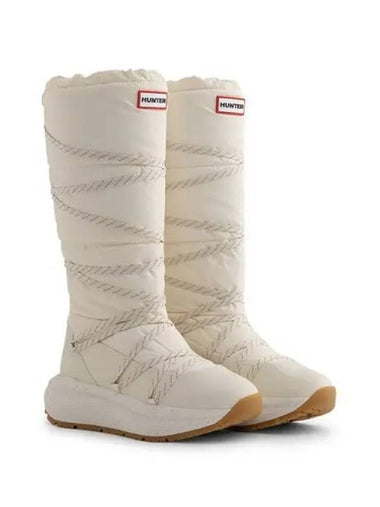 UNISEX Grip Tall Snow Boots White Willow UFT7101NYLWWG - HUNTER - BALAAN 1