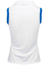 Golfwear Women's Glass Sleeveless Top White Blue - J.LINDEBERG - BALAAN 3