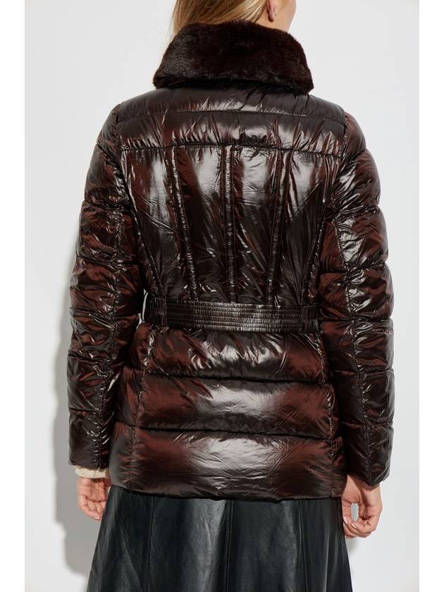 Michael Michael Kors Padded Jacket With Faux Fur, Women's, Brown - MICHAEL KORS - BALAAN 4