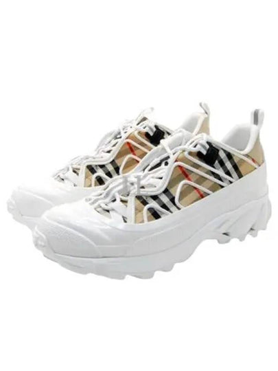 Check Arthur Low Top Sneakers Beige - BURBERRY - BALAAN 2