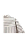 Fitted striped short sleeve shirt SH1098 LF1050 MU009 - LEMAIRE - BALAAN 4