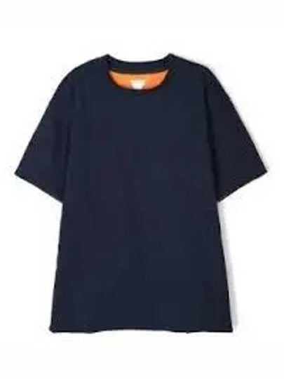 Double Layered Cotton Jersey Short Sleeve T-Shirt Blue - BOTTEGA VENETA - BALAAN 2