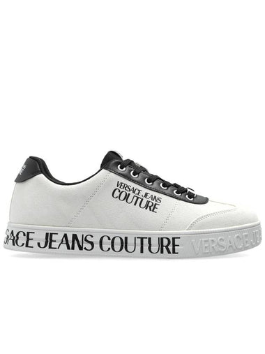 Versace Jeans Couture Sneakers With Logo, Men's, White - VERSACE - BALAAN 1