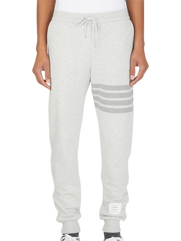 Men's Diagonal Training Cotton Track Pants Grey - THOM BROWNE - BALAAN 2