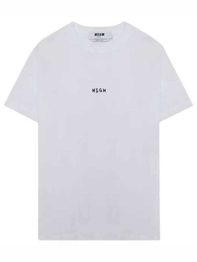 Micro Logo Short Sleeve T Shirt Women s Tee - MSGM - BALAAN 1