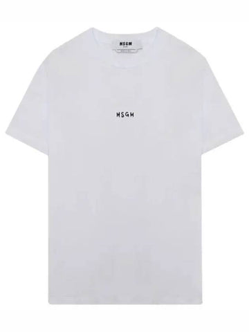 Micro Logo Short Sleeve T Shirt Women s Tee - MSGM - BALAAN 1