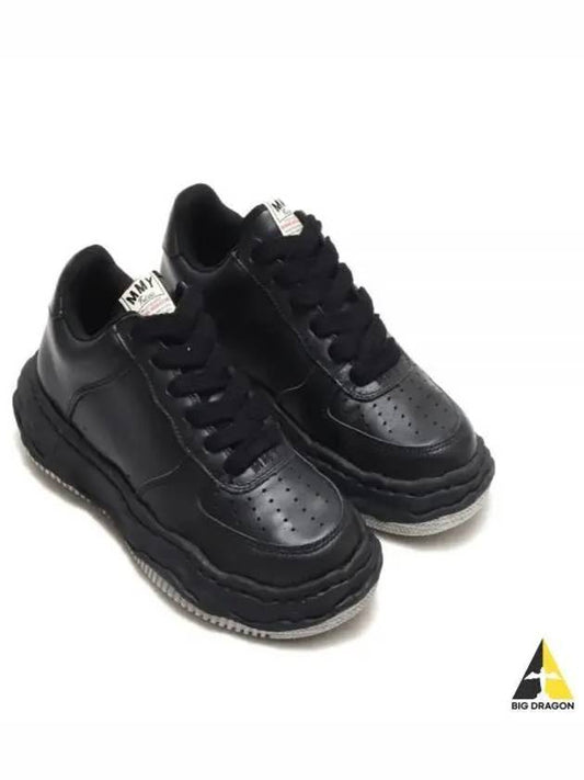 A07FW702 BLKBLK WAYNE leather low sneakers - MIHARA YASUHIRO - BALAAN 2