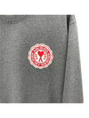 Heart Logo Patch Sweatshirt Grey - AMI - BALAAN 5