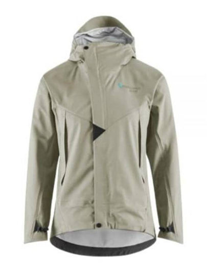 Women's Ashinya Waterproof Zip-Up Hoodie Silver Green - KLATTERMUSEN - BALAAN 2