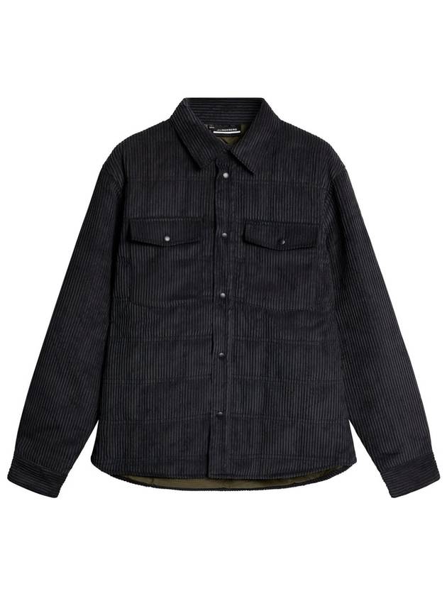 Jasper Overshirt Long Sleeve Shirt Black - J.LINDEBERG - BALAAN 1