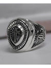 Cross Shield RingSilver 925 - BLESSED BULLET - BALAAN 2