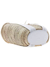 Sense Medium Raffia Basket Tote Bag Beige White - CHLOE - BALAAN 6