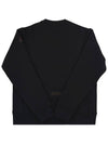 Embroidered Logo Sweatshirt Black - MONCLER - BALAAN 3