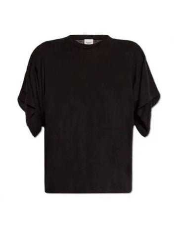 Kyanza Short Sleeve T-Shirt Black - ISABEL MARANT - BALAAN 1