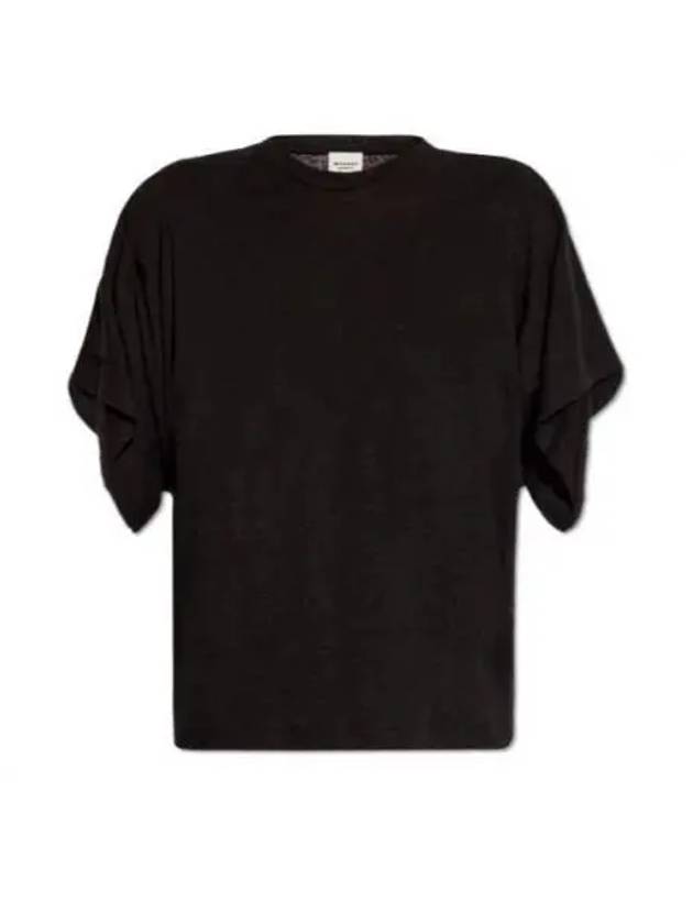 Kyanza Short Sleeve T-Shirt Black - ISABEL MARANT - BALAAN 2