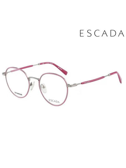 Glasses Frame VES985F 0598 Round Titanium Men Women - ESCADA - BALAAN 2