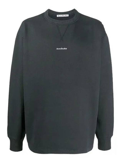 Lettering Logo Sweatshirt Black - ACNE STUDIOS - BALAAN 2