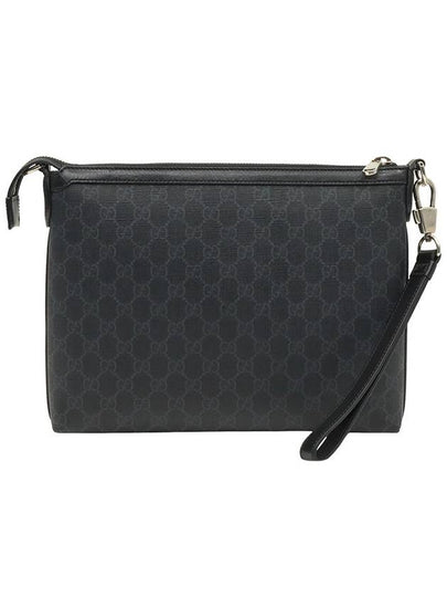 Black GG Supreme Canvas Interlocking G Handstrap Clutch 726833 - GUCCI - BALAAN 2