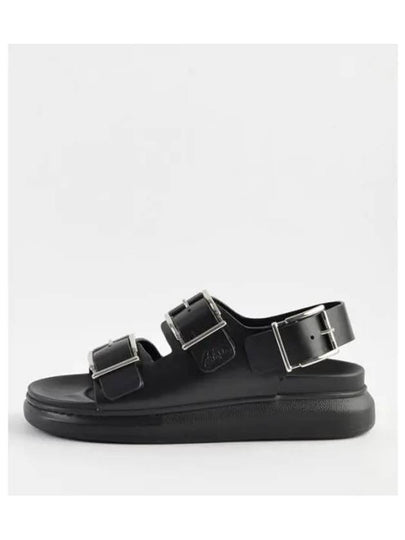 Hybrid Double Buckle Sandals Black - ALEXANDER MCQUEEN - BALAAN 2