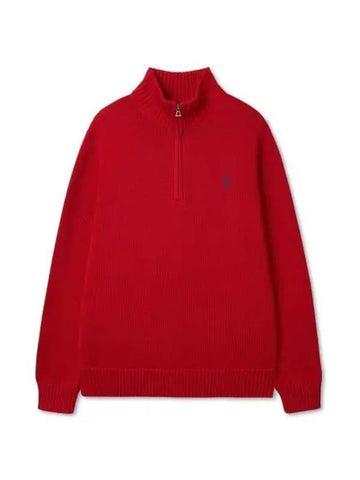 30 reward points cotton quarter zipper sweater red - POLO RALPH LAUREN - BALAAN 1