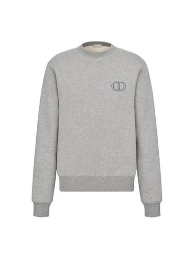 CD Icon Cotton Sweatshirt Grey - DIOR - BALAAN 1