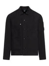 Cotton Linen Over Long Sleeve Shirt Black - CP COMPANY - BALAAN 2