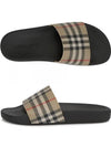 Vintage Check Print Slippers Black Beige - BURBERRY - BALAAN 2