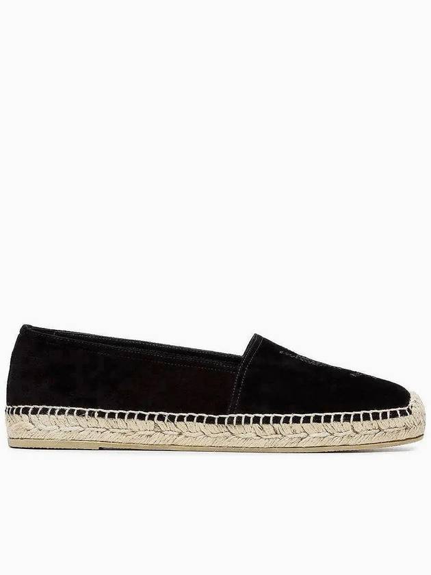 SS monogram logo espadrille black - SAINT LAURENT - BALAAN 1