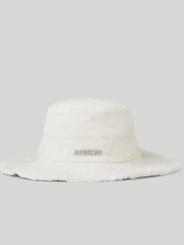 Le Bob Artichaut Bucket Hat Off White - JACQUEMUS - BALAAN 3