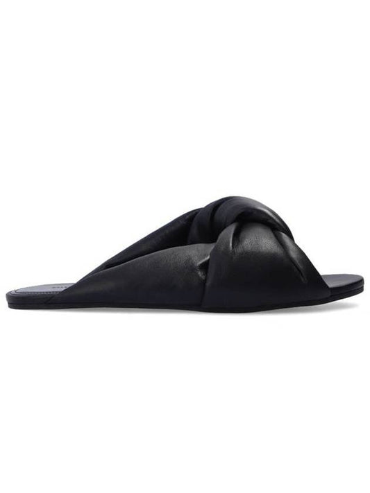 Drapey Flat Sandals Mule Black - BALENCIAGA - BALAAN 1