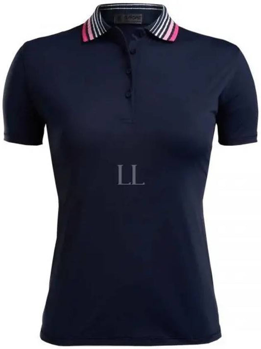 LF Golf PLEATED COLLAR POLO LF22K132 TWILIGHT Women's Pleated Collar Polo - G/FORE - BALAAN 2