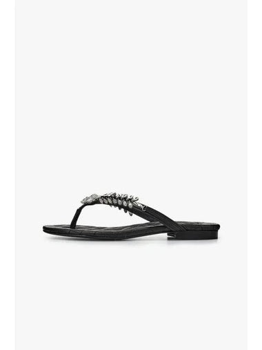 Women s Quilted Nappa Leather Flat Sandals Black - PHILIPP PLEIN - BALAAN 1